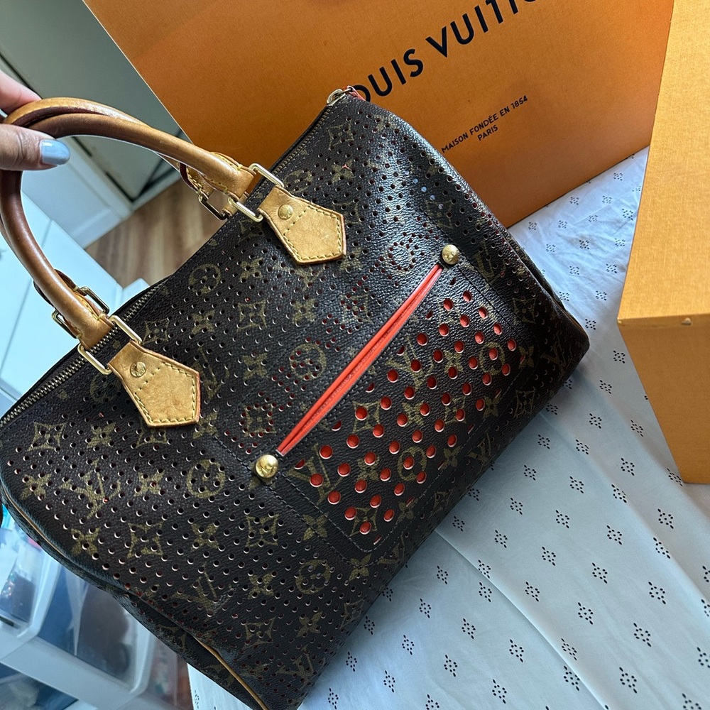 Louis  Vuitton Speedy Bandoulière leather handbag